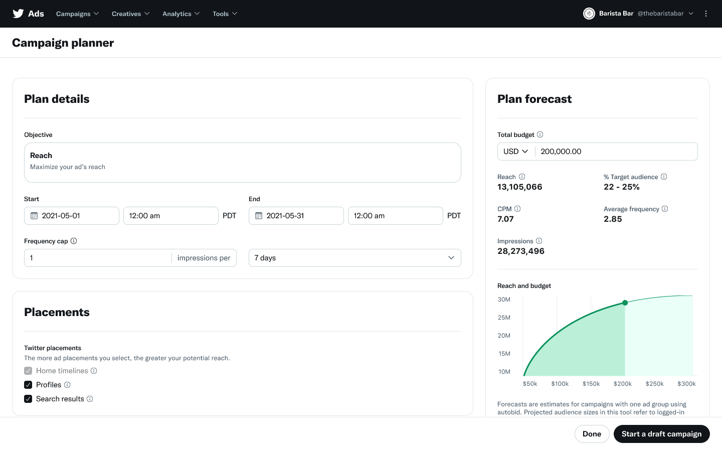 Twitter Campaign Planner